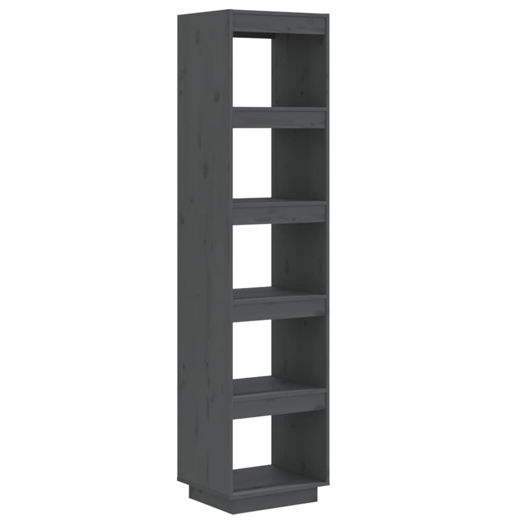 vidaXL Bibliotecă/Separator cameră gri 40x35x167 cm lemn masiv de pin vidaXL Bibliotecă/Separator cameră gri 40x35x167 cm lemn masiv de pin