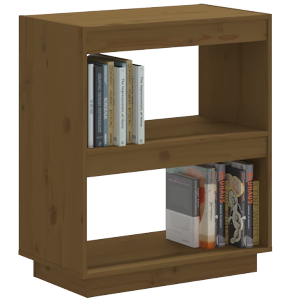 vidaXL Bibliotecă, maro miere, 60x35x71 cm, lemn masiv de pin vidaXL Bibliotecă, maro miere, 60x35x71 cm, lemn masiv de pin