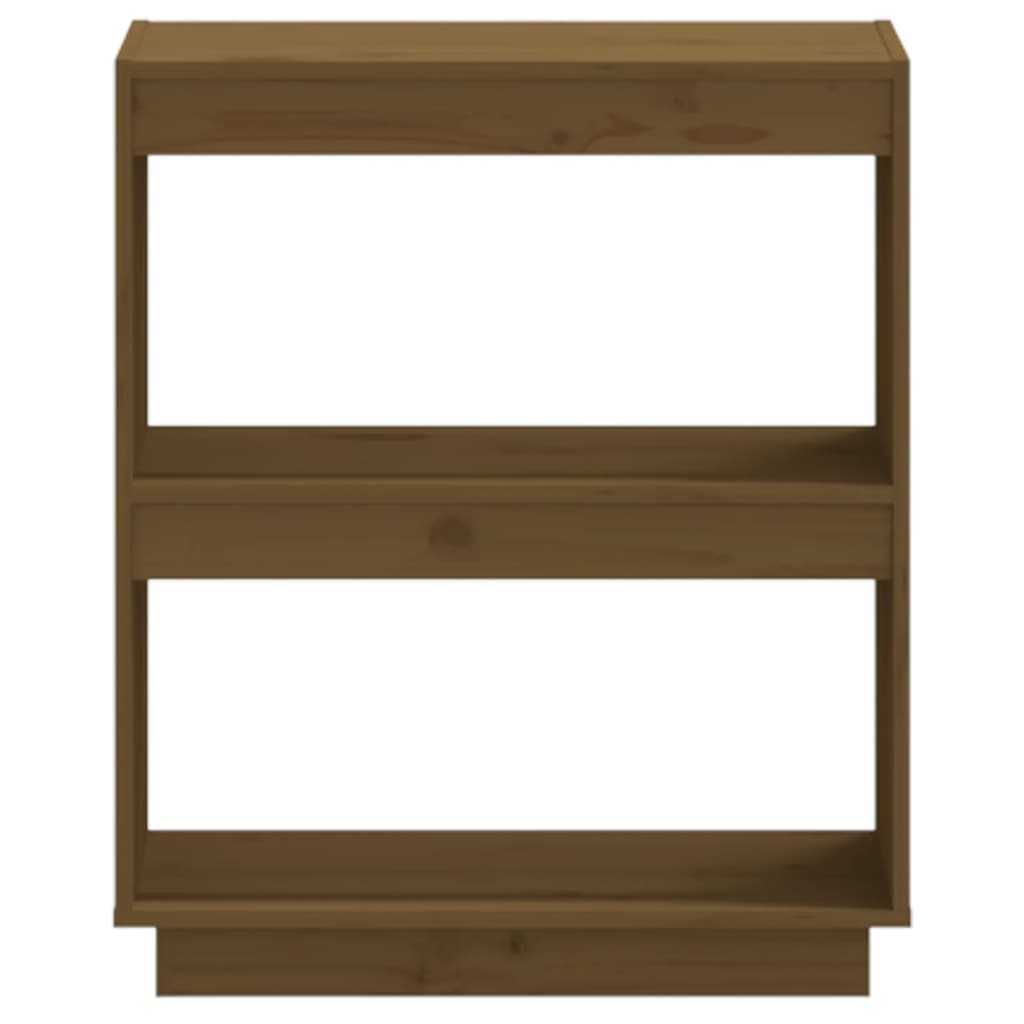 vidaXL Bibliotecă, maro miere, 60x35x71 cm, lemn masiv de pin vidaXL Bibliotecă, maro miere, 60x35x71 cm, lemn masiv de pin