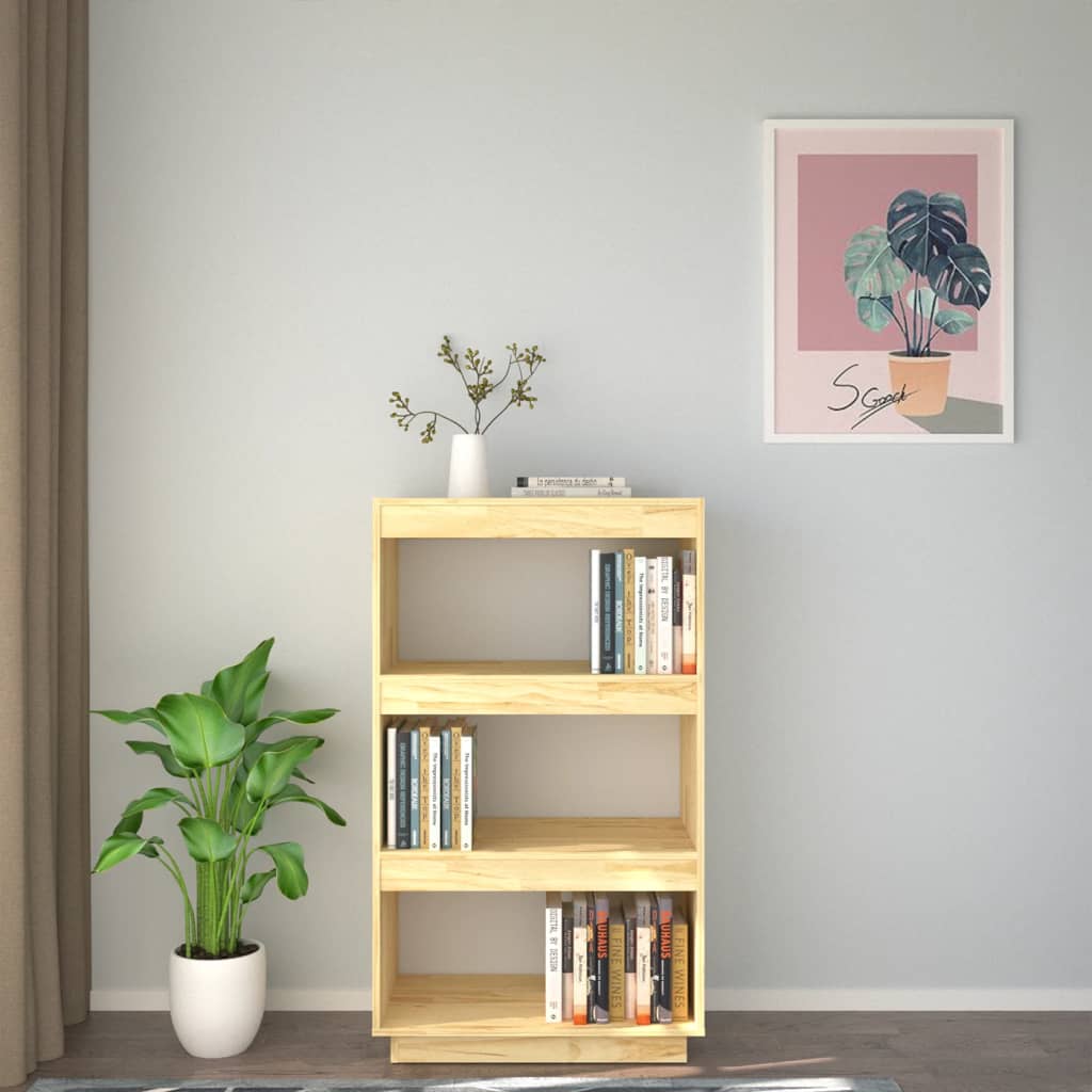 vidaXL Bibliotecă/Separator cameră, 60x35x103 cm, lemn masiv pin vidaXL Bibliotecă/Separator cameră, 60x35x103 cm, lemn masiv pin