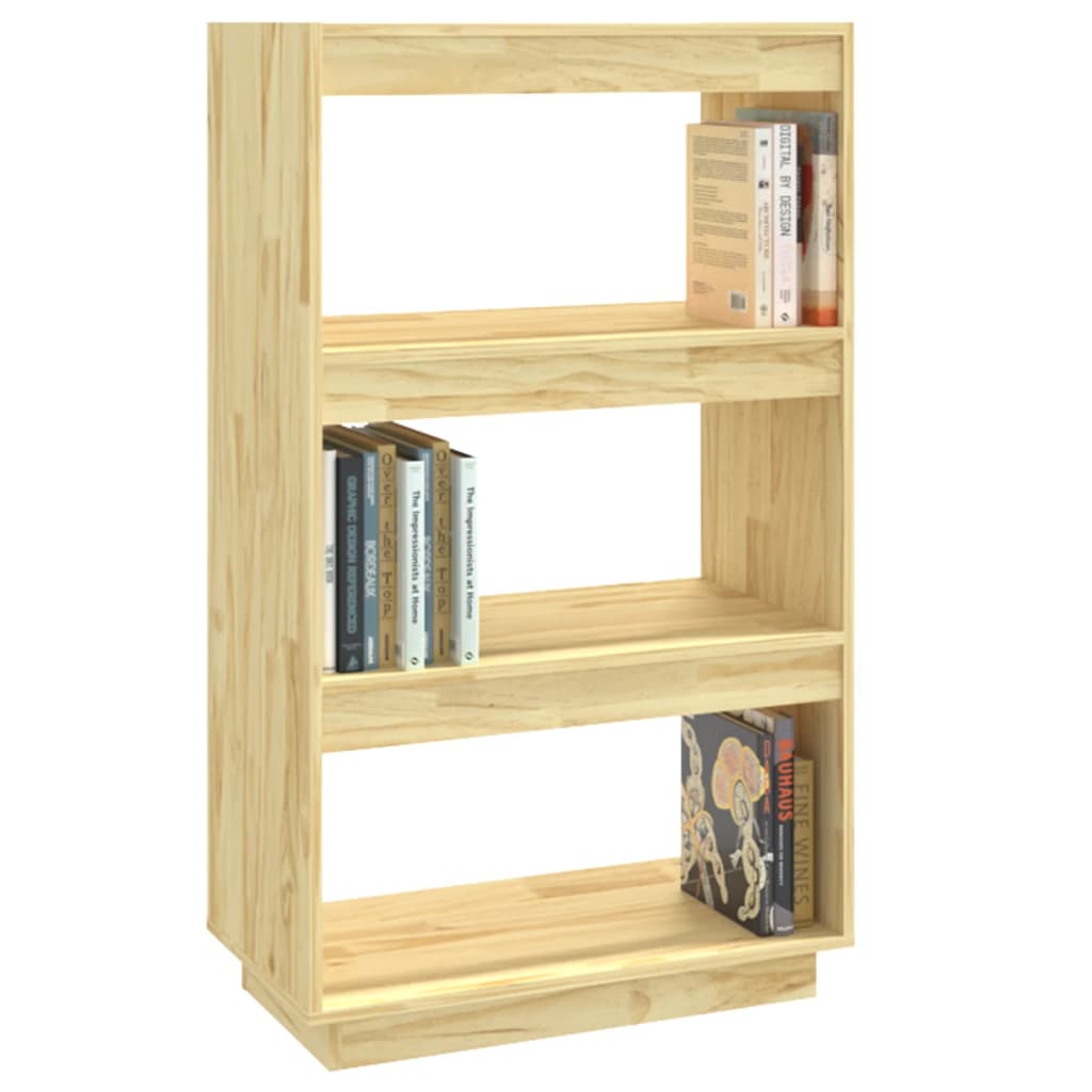 vidaXL Bibliotecă/Separator cameră, 60x35x103 cm, lemn masiv pin vidaXL Bibliotecă/Separator cameră, 60x35x103 cm, lemn masiv pin
