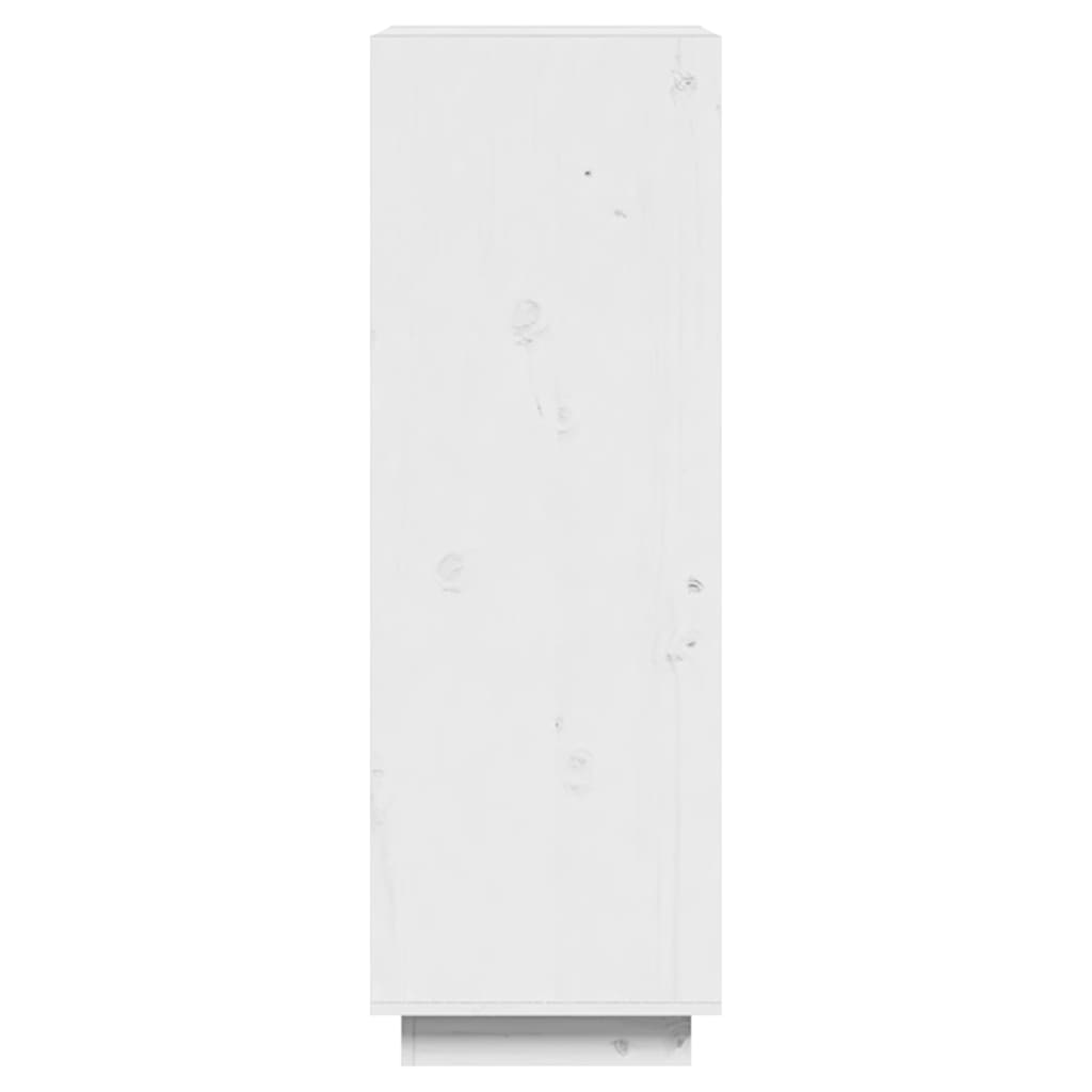 vidaXL Bibliotecă/Separator cameră alb 60x35x103 cm lemn masiv de pin