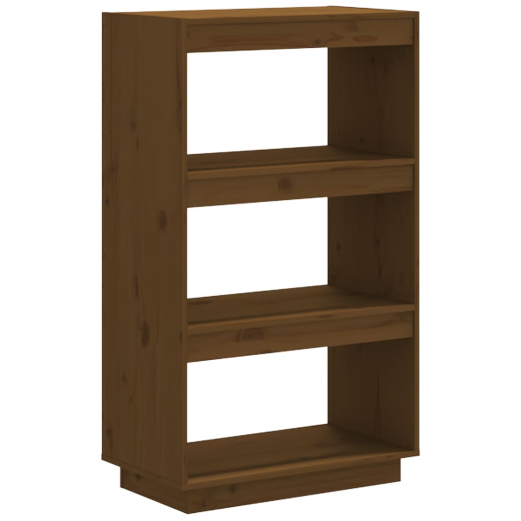 vidaXL Bibliotecă/Separator cameră maro miere 60x35x103cm lemn pin