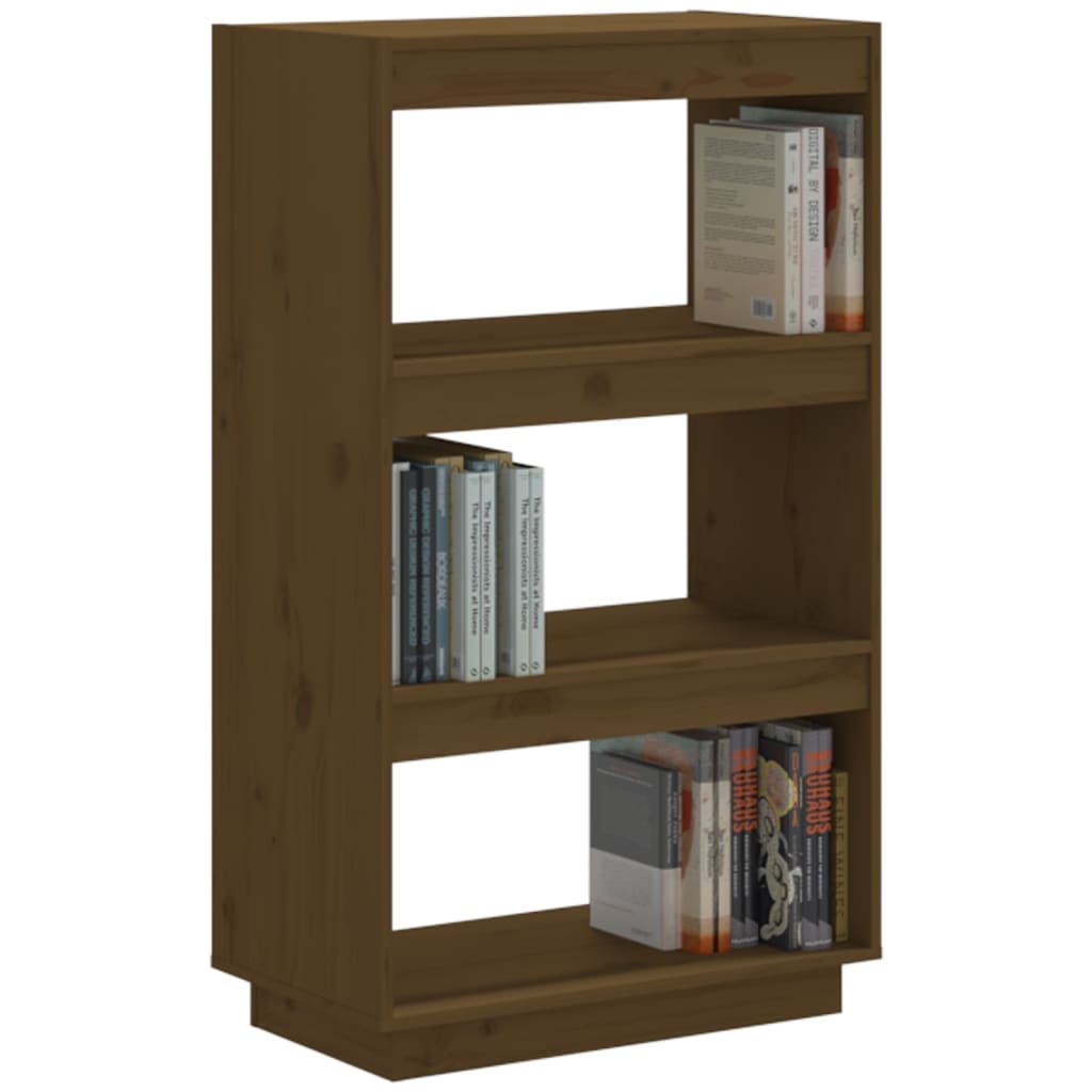 vidaXL Bibliotecă/Separator cameră maro miere 60x35x103cm lemn pin