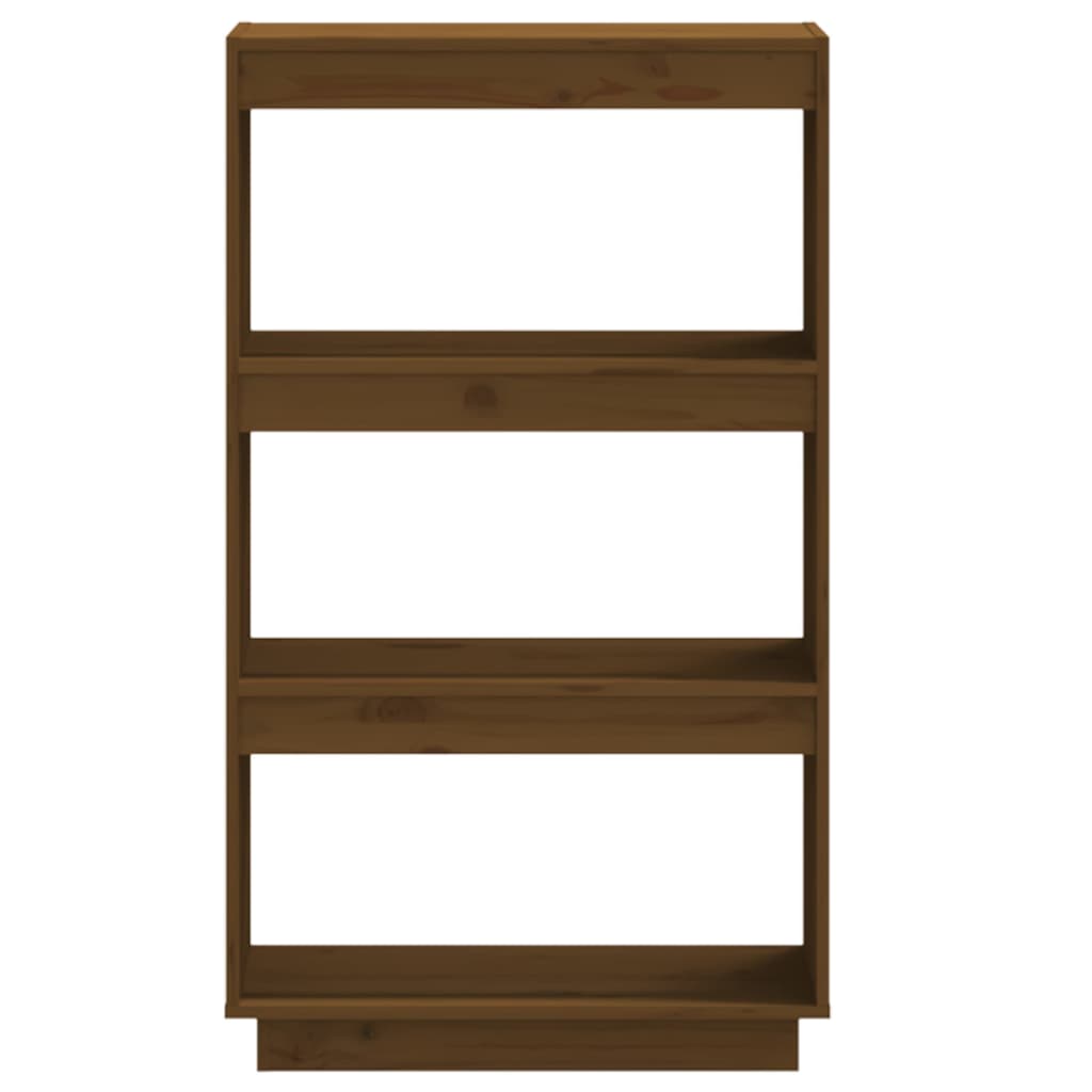 vidaXL Bibliotecă/Separator cameră maro miere 60x35x103cm lemn pin