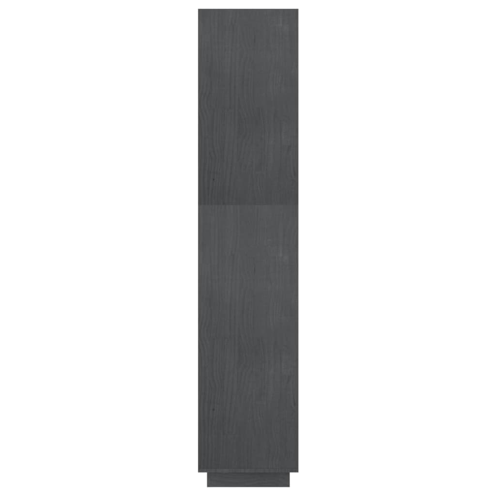 vidaXL Bibliotecă/Separator cameră, gri, 60x35x167 cm, lemn masiv pin vidaXL Bibliotecă/Separator cameră, gri, 60x35x167 cm, lemn masiv pin