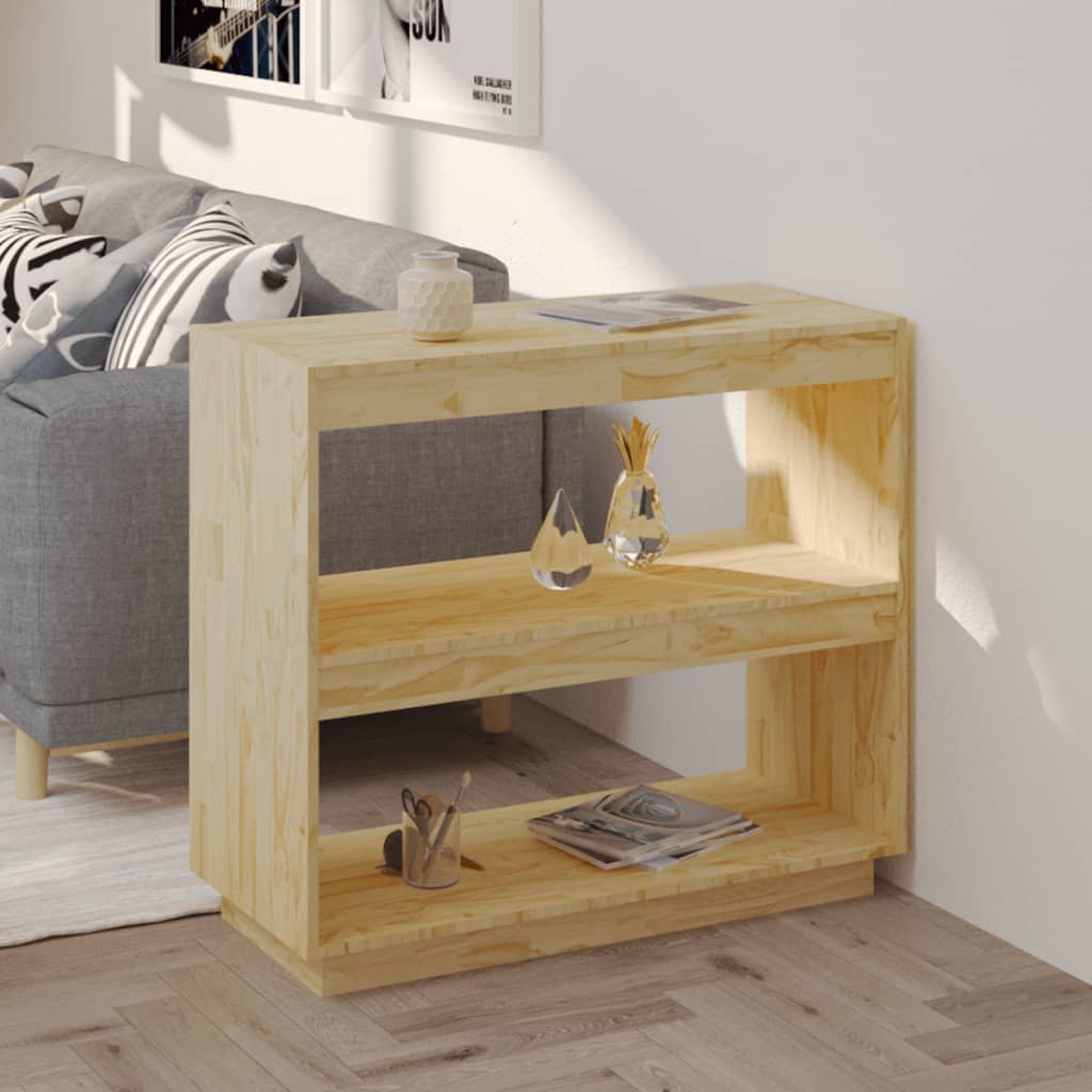 vidaXL Bibliotecă, 80x35x71 cm, lemn masiv de pin vidaXL Bibliotecă, 80x35x71 cm, lemn masiv de pin