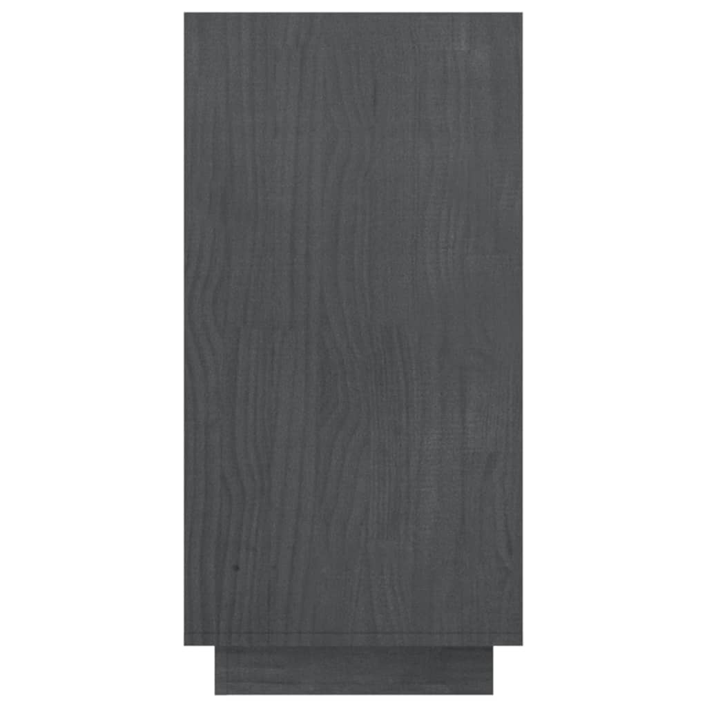 vidaXL Bibliotecă, gri, 80x35x71 cm, lemn masiv de pin vidaXL Bibliotecă, gri, 80x35x71 cm, lemn masiv de pin