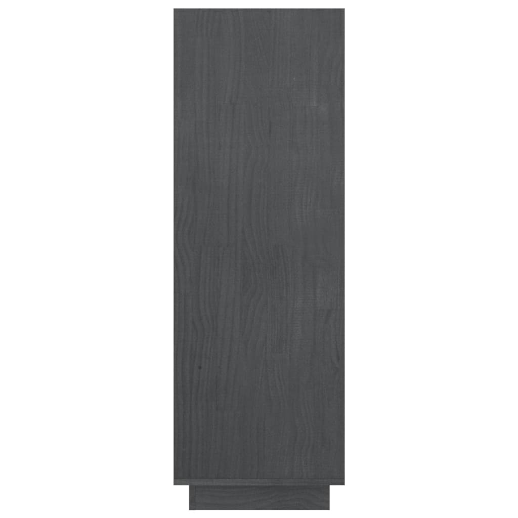 vidaXL Bibliotecă/Separator cameră, gri, 80x35x103 cm, lemn masiv pin