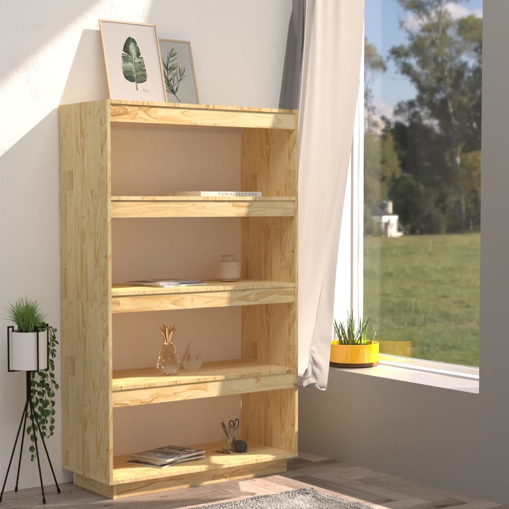 vidaXL Bibliotecă/Separator cameră, 80x35x135 cm, lemn masiv pin