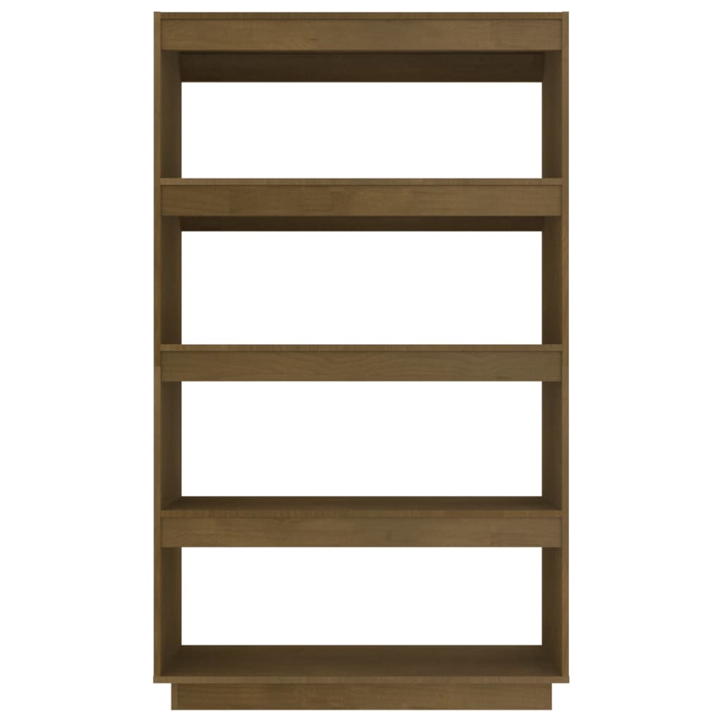vidaXL Bibliotecă/Separator cameră, maro miere, 80x35x135 cm lemn pin vidaXL Bibliotecă/Separator cameră, maro miere, 80x35x135 cm lemn pin