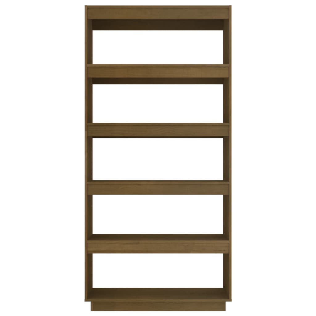 vidaXL Bibliotecă/Separator cameră, maro miere, 80x35x167 cm lemn pin