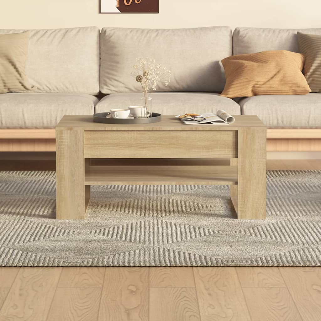 vidaXL Măsuță de cafea, stejar Sonoma, 102x55x45 cm, lemn prelucrat vidaXL Măsuță de cafea, stejar Sonoma, 102x55x45 cm, lemn prelucrat