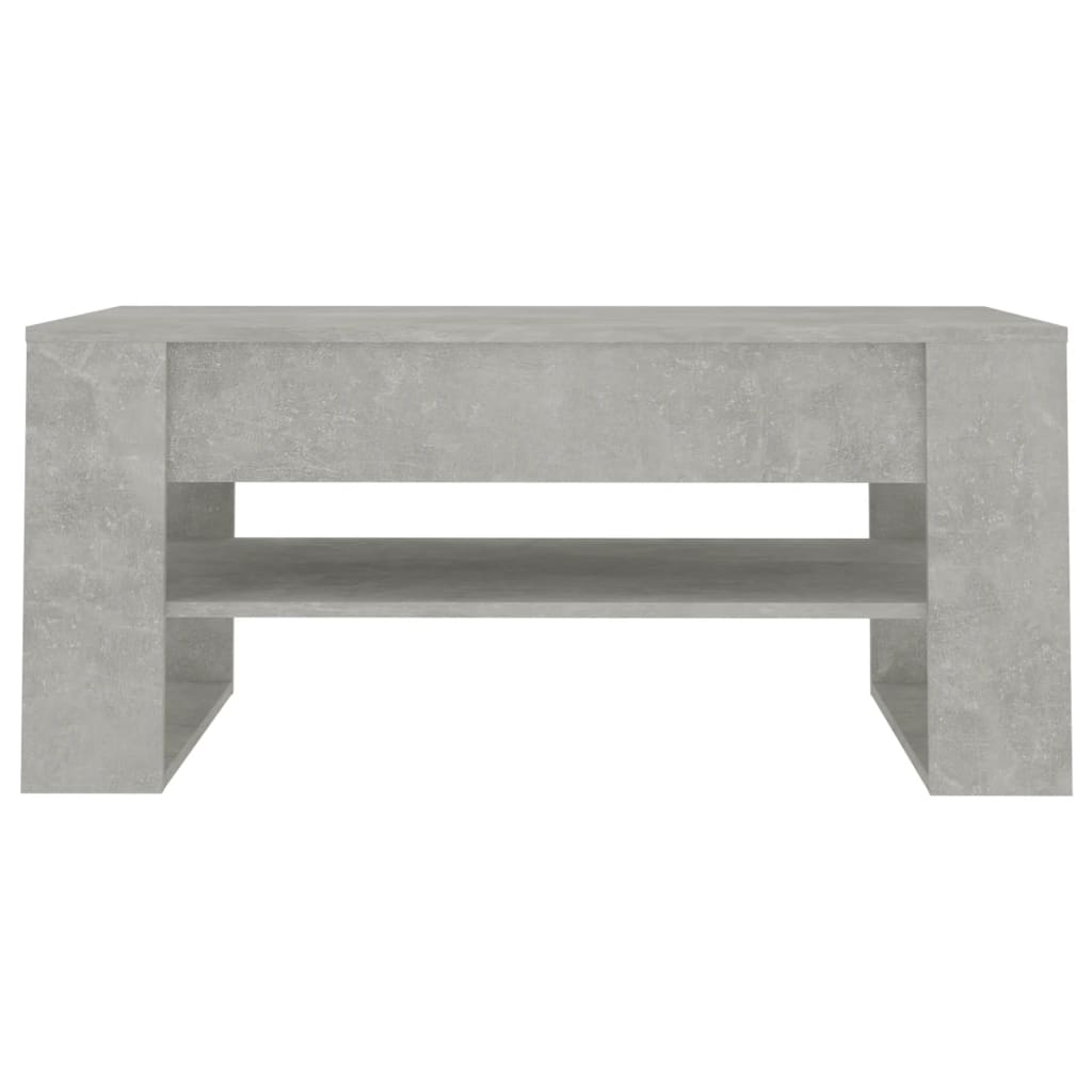 vidaXL Măsuță de cafea, gri beton, 102x55x45 cm, lemn prelucrat vidaXL Măsuță de cafea, gri beton, 102x55x45 cm, lemn prelucrat