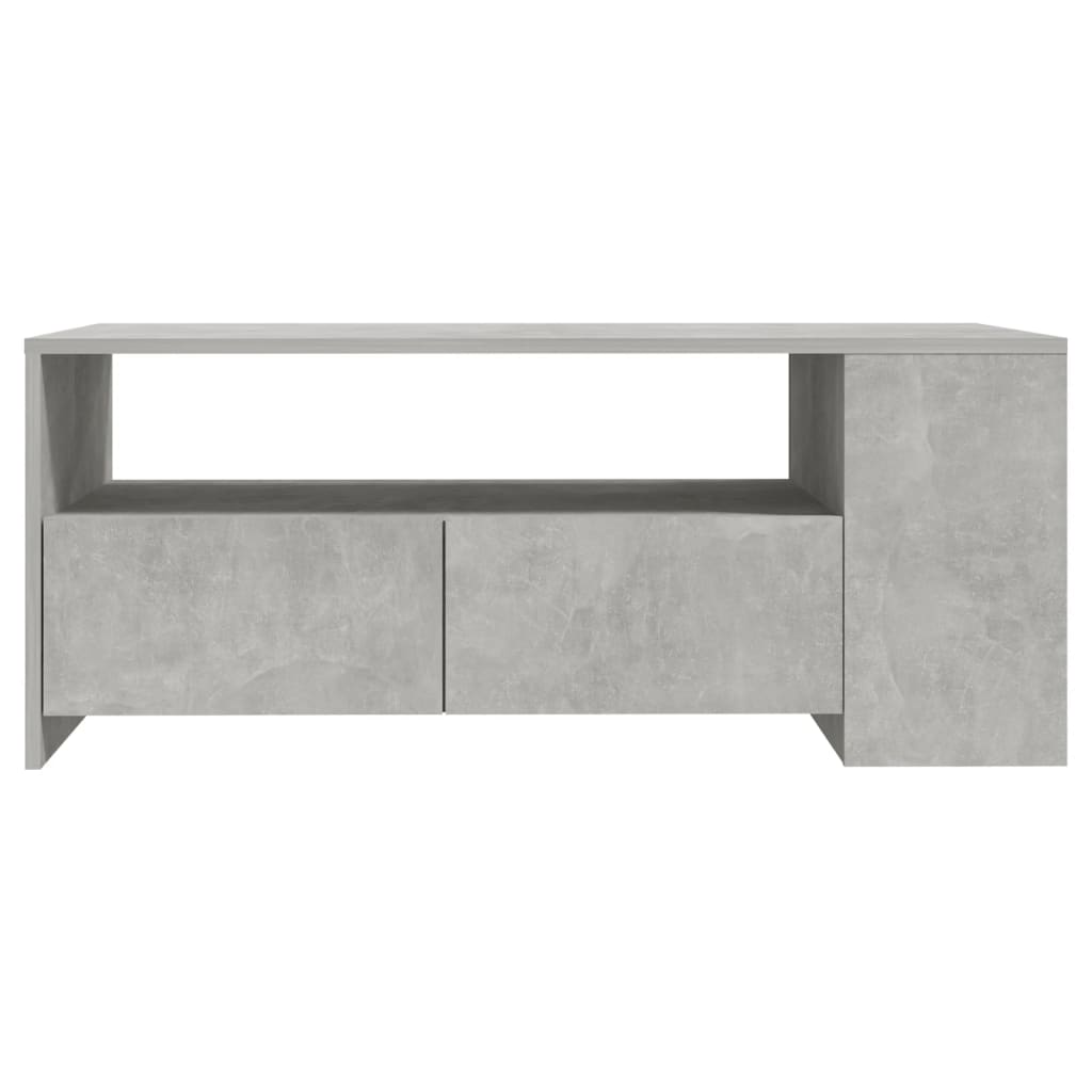 vidaXL Măsuță de cafea, gri beton, 102x55x42 cm, lemn prelucrat