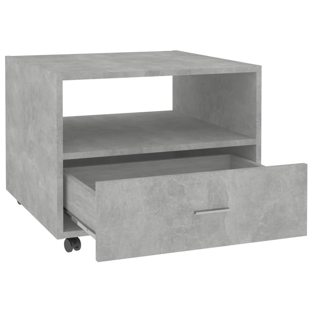 vidaXL Măsuță de cafea, gri beton, 55x55x40 cm, lemn prelucrat vidaXL Măsuță de cafea, gri beton, 55x55x40 cm, lemn prelucrat