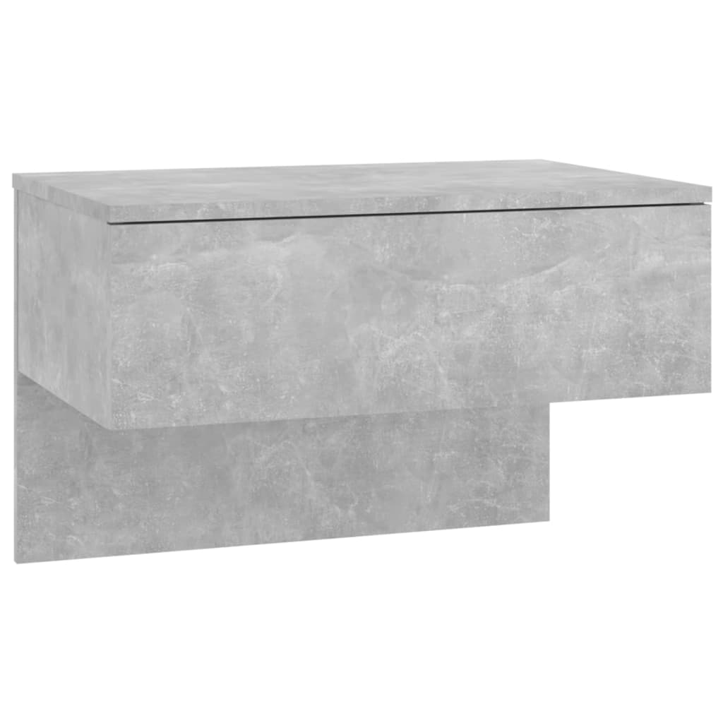vidaXL Noptieră de perete, gri beton vidaXL Noptieră de perete, gri beton