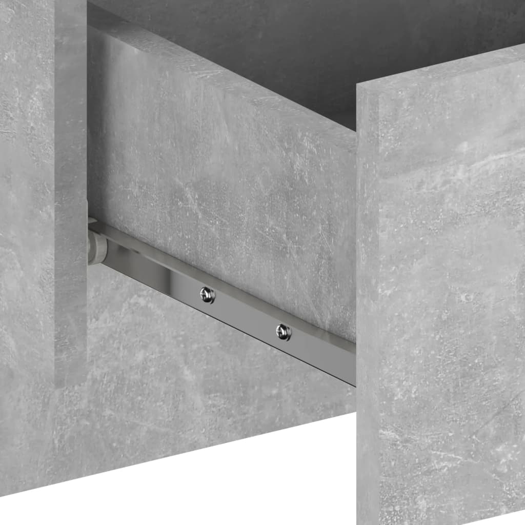 vidaXL Noptieră de perete, gri beton vidaXL Noptieră de perete, gri beton