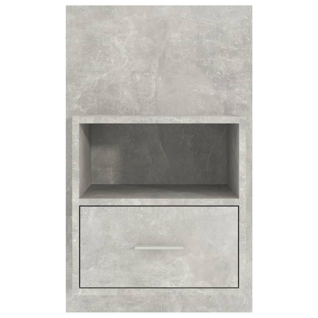 vidaXL Noptieră de perete, gri beton vidaXL Noptieră de perete, gri beton