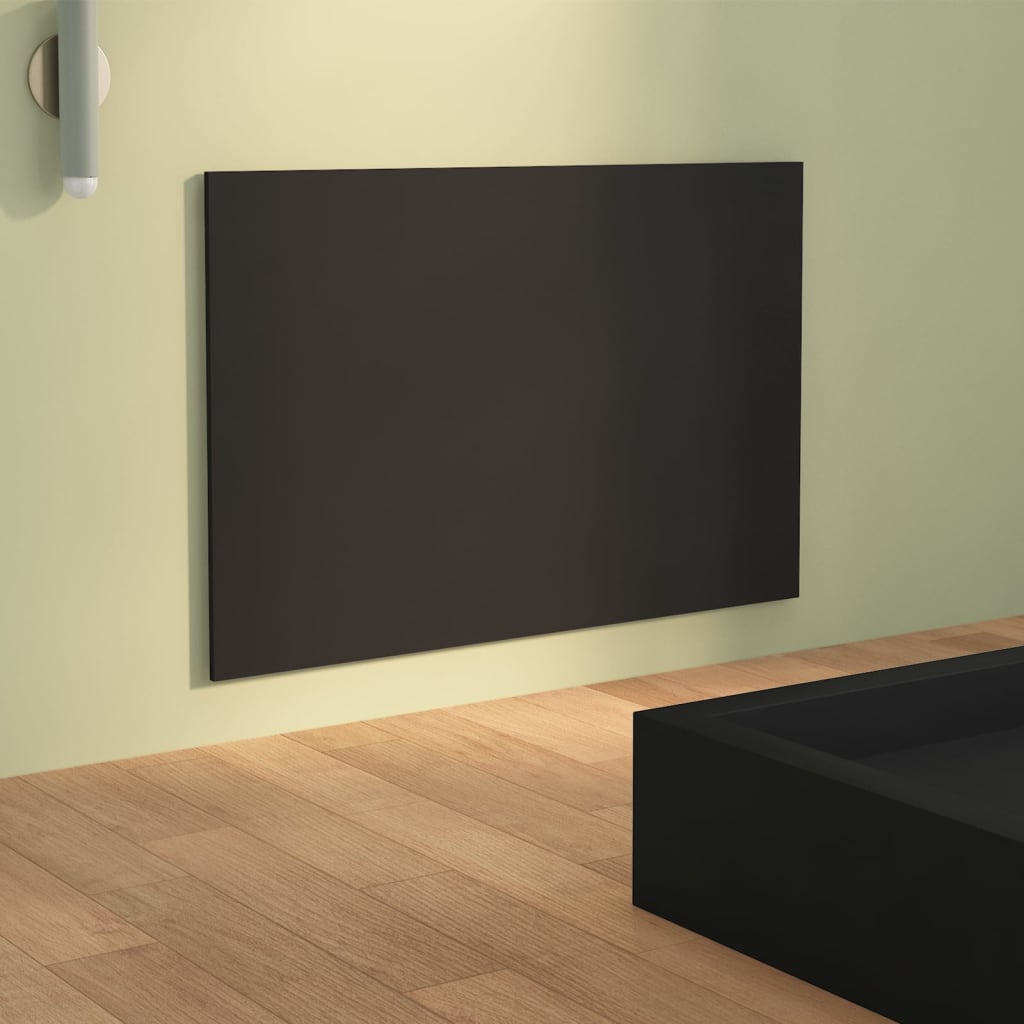 vidaXL Tăblie de pat, negru, 120x1,5x80 cm, lemn prelucrat vidaXL Tăblie de pat, negru, 120x1,5x80 cm, lemn prelucrat