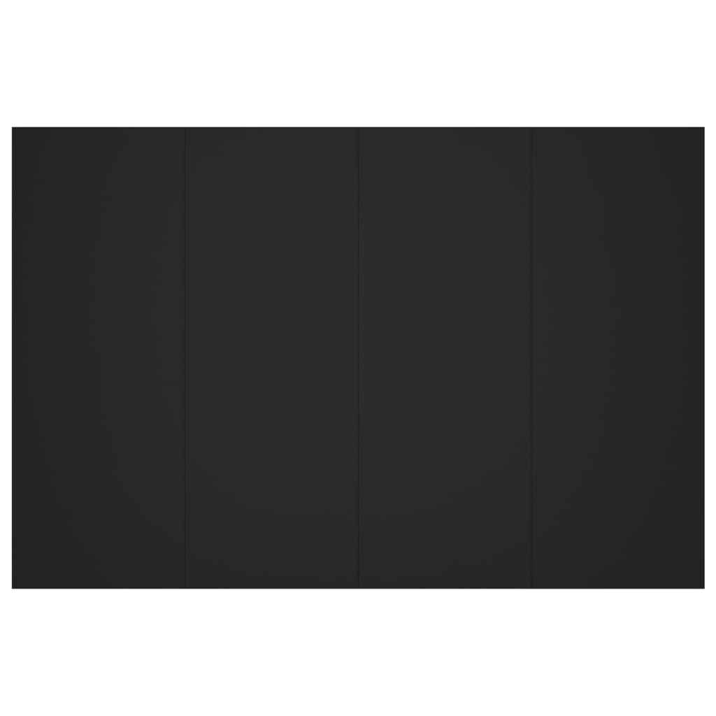 vidaXL Tăblie de pat, negru, 120x1,5x80 cm, lemn prelucrat vidaXL Tăblie de pat, negru, 120x1,5x80 cm, lemn prelucrat