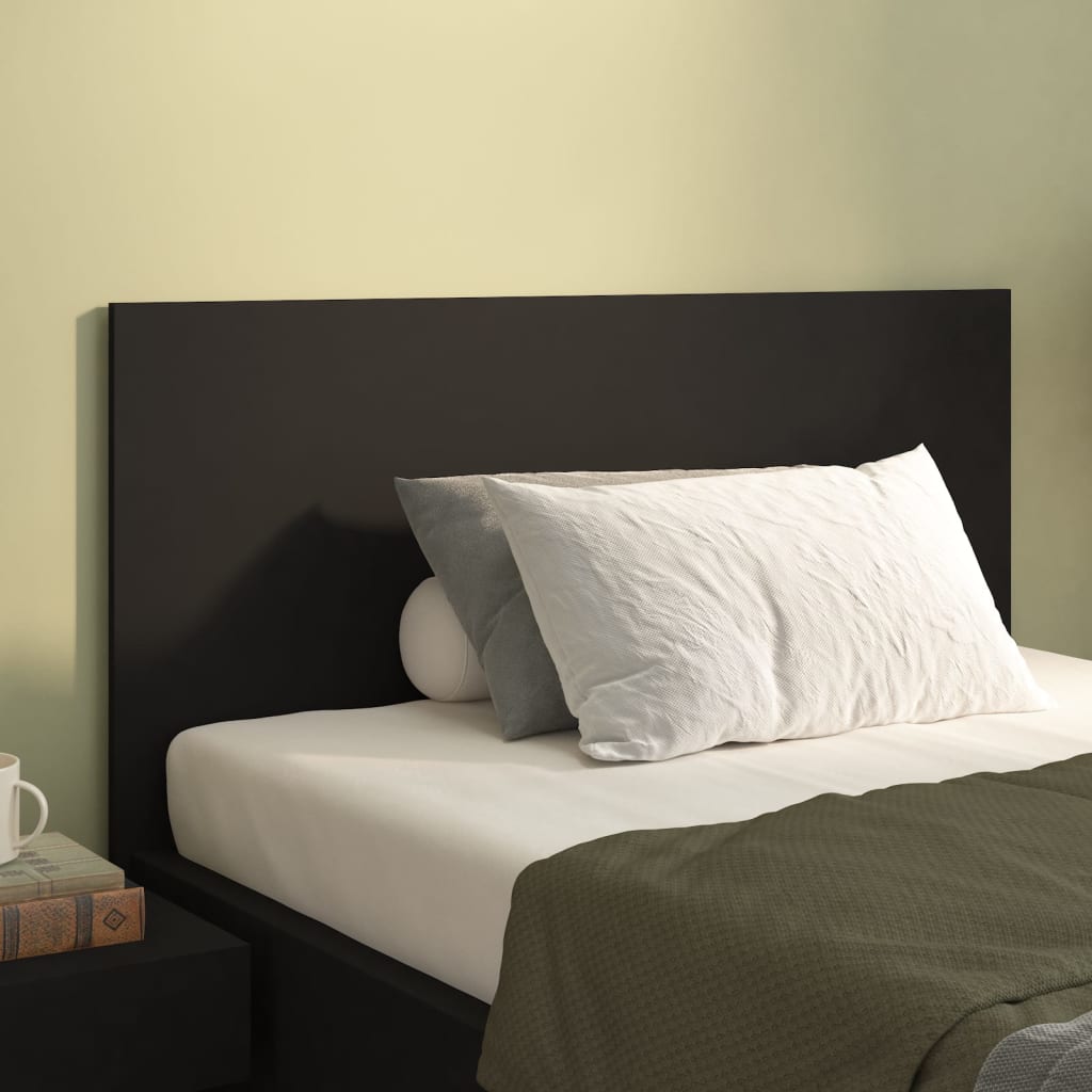 vidaXL Tăblie de pat, negru, 120x1,5x80 cm, lemn prelucrat vidaXL Tăblie de pat, negru, 120x1,5x80 cm, lemn prelucrat