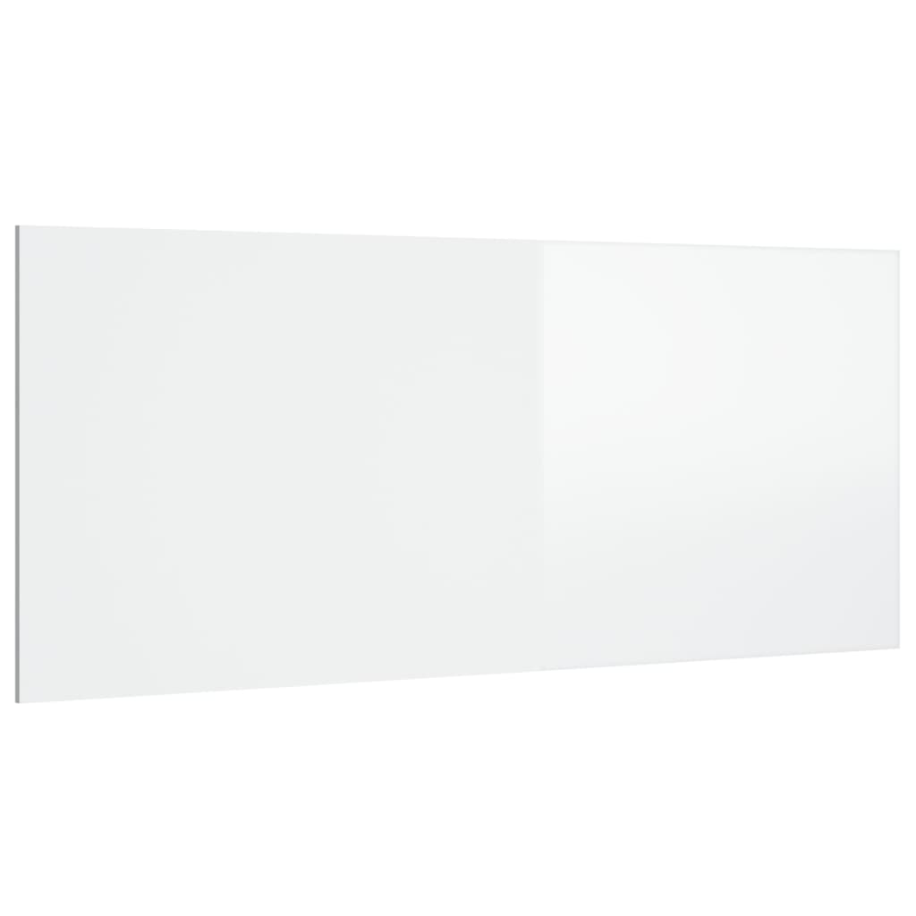 vidaXL Tăblie de pat,alb extralucios, 200x1,5x80 cm, lemn prelucrat vidaXL Tăblie de pat,alb extralucios, 200x1,5x80 cm, lemn prelucrat
