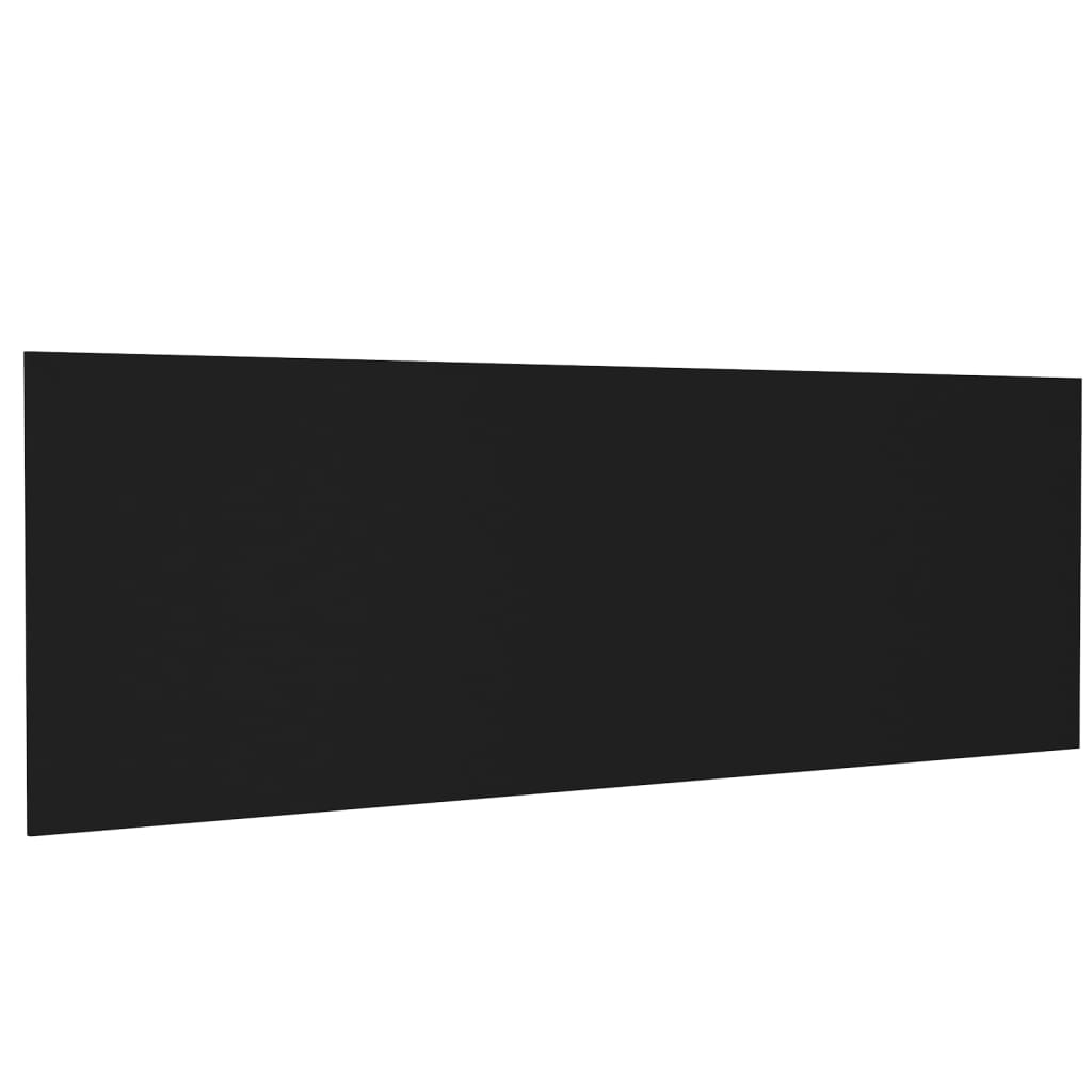 vidaXL Tăblie de pat, negru, 240x1,5x80 cm, lemn prelucrat
