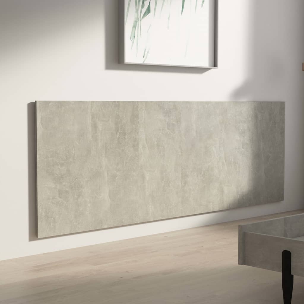 vidaXL Tăblie de pat/ perete, gri beton, 240x1,5x80 cm, lemn prelucrat vidaXL Tăblie de pat/ perete, gri beton, 240x1,5x80 cm, lemn prelucrat