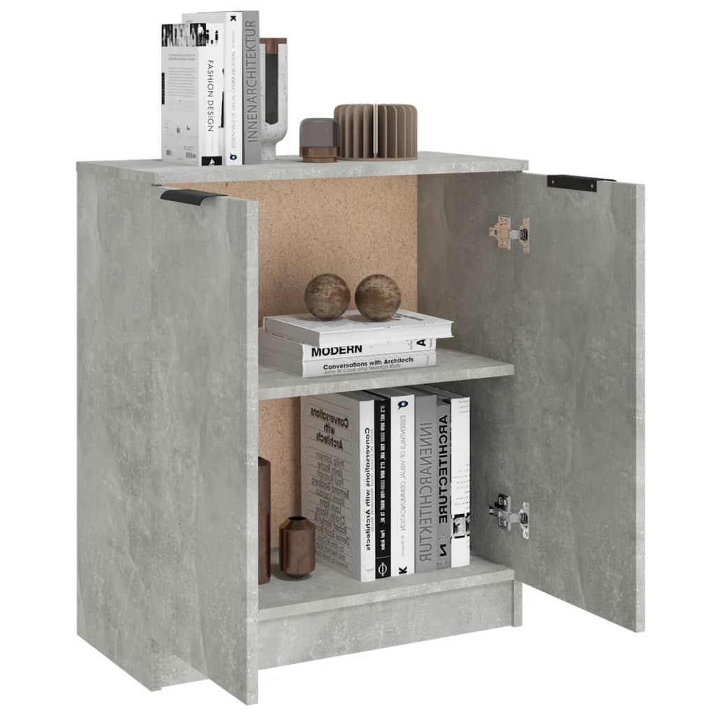 vidaXL Măsuță de cafea, gri beton, 60x30x70 cm, lemn prelucrat vidaXL Măsuță de cafea, gri beton, 60x30x70 cm, lemn prelucrat