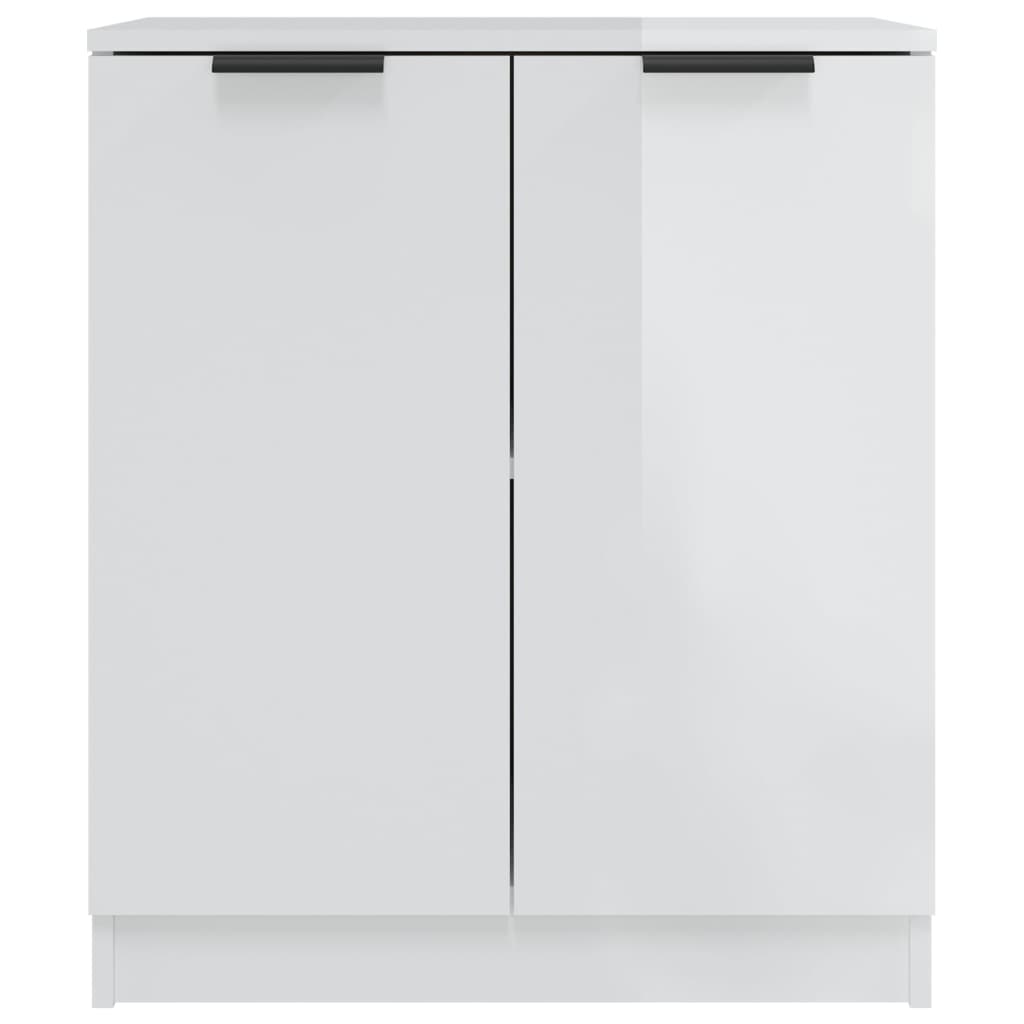 vidaXL Servantă, alb extralucios, 60x30x70 cm, lemn prelucrat vidaXL Servantă, alb extralucios, 60x30x70 cm, lemn prelucrat