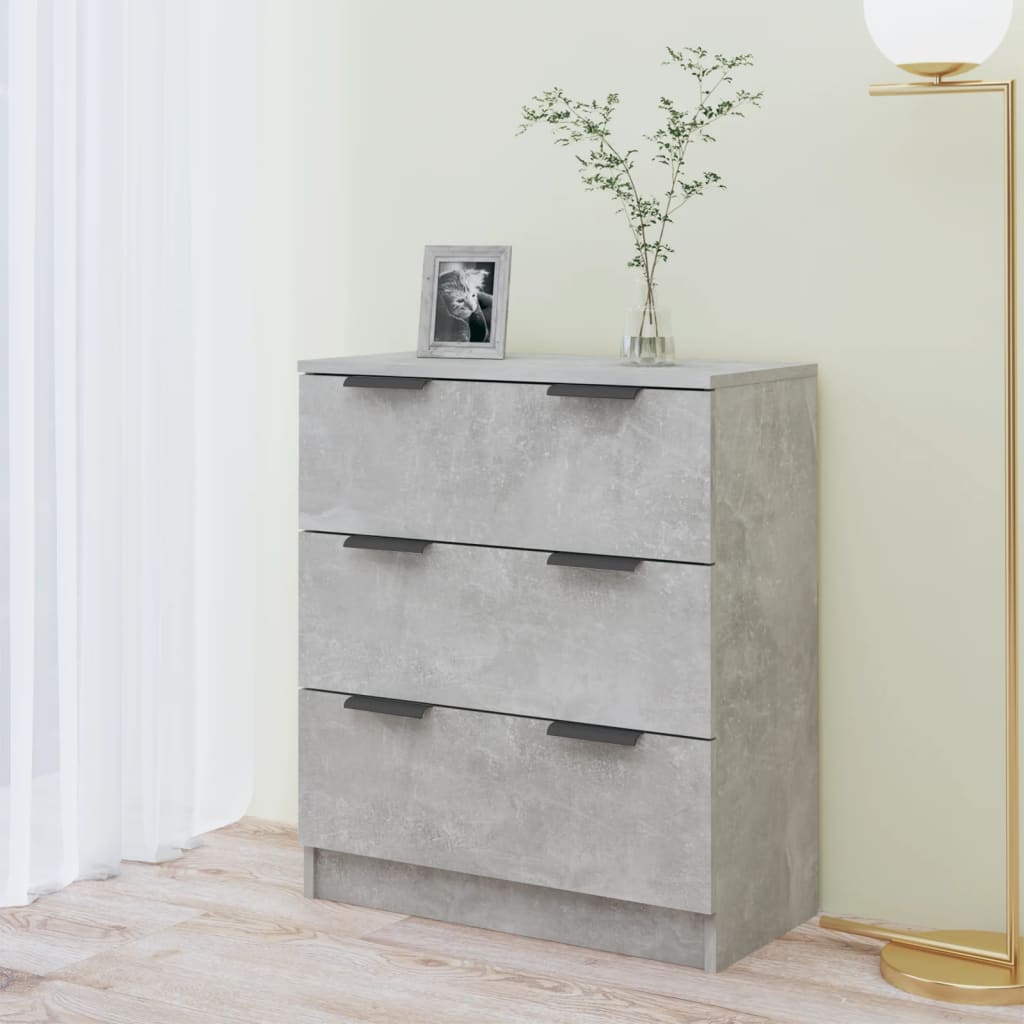 vidaXL Dulap, gri beton, 60x30x70 cm, lemn prelucrat vidaXL Dulap, gri beton, 60x30x70 cm, lemn prelucrat
