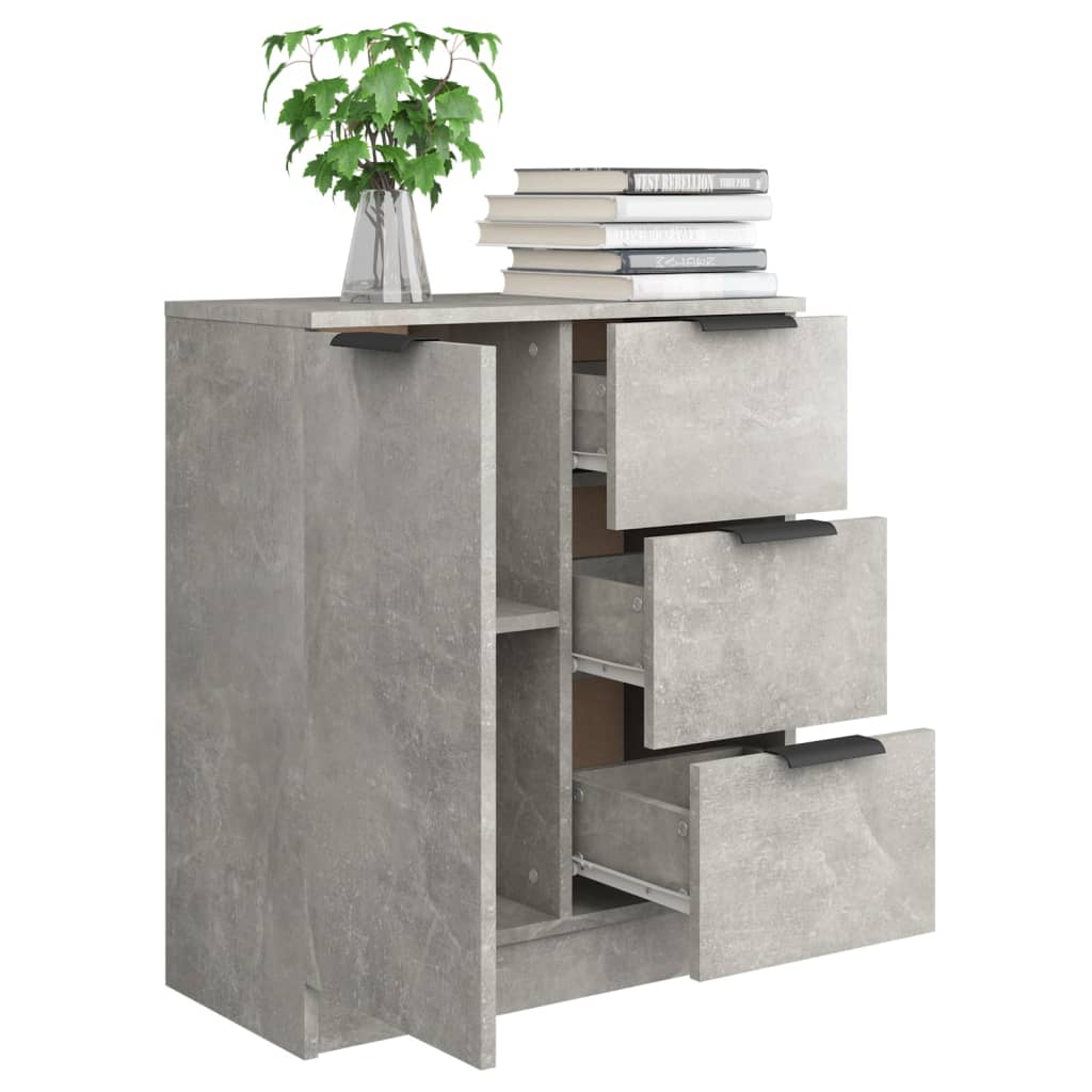 vidaXL Dulap, gri beton, 60x30x70 cm, lemn prelucrat vidaXL Dulap, gri beton, 60x30x70 cm, lemn prelucrat