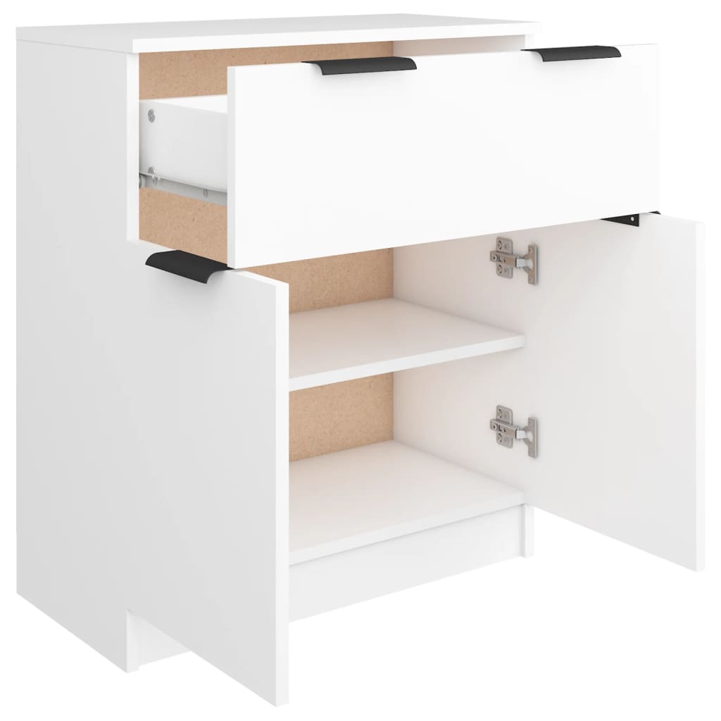 vidaXL Dulap, alb, 60x30x70 cm, lemn prelucrat