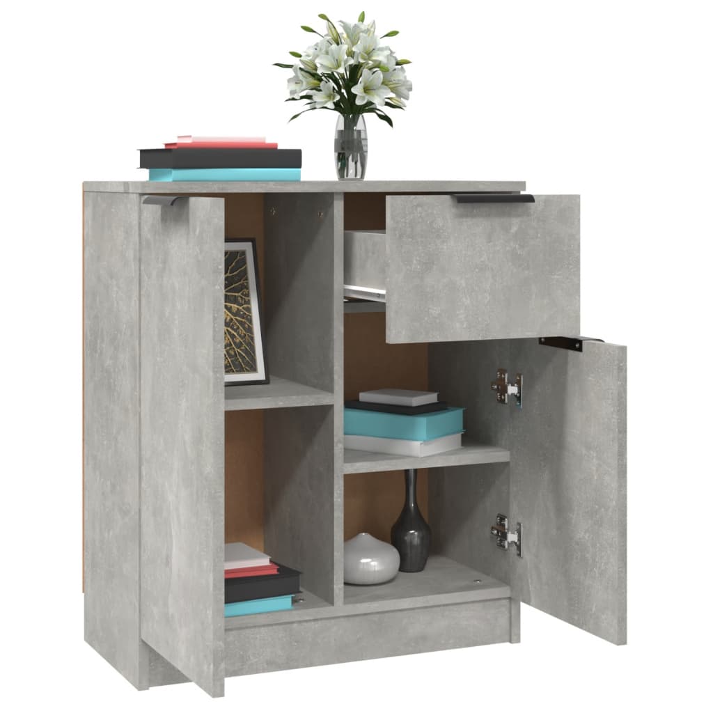 vidaXL Dulap, gri beton, 60x30x70 cm, lemn prelucrat