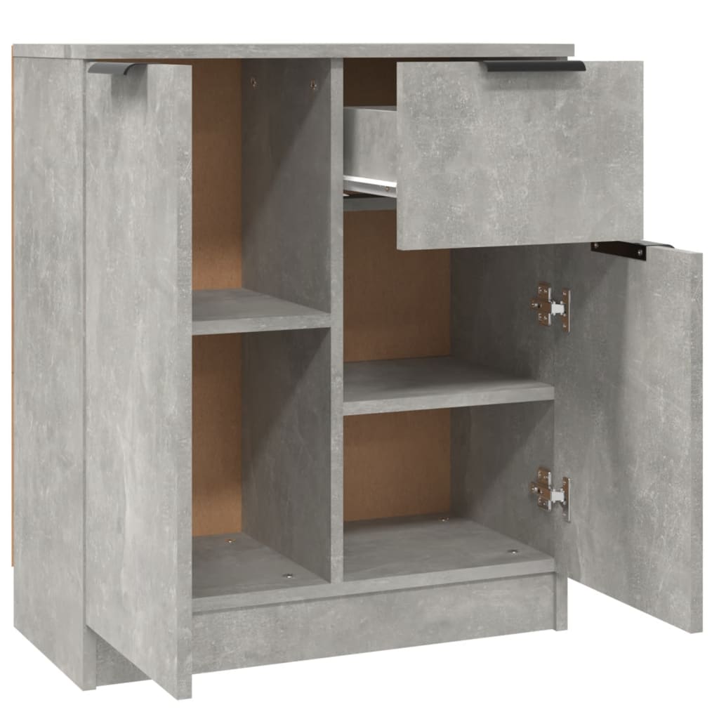 vidaXL Dulap, gri beton, 60x30x70 cm, lemn prelucrat
