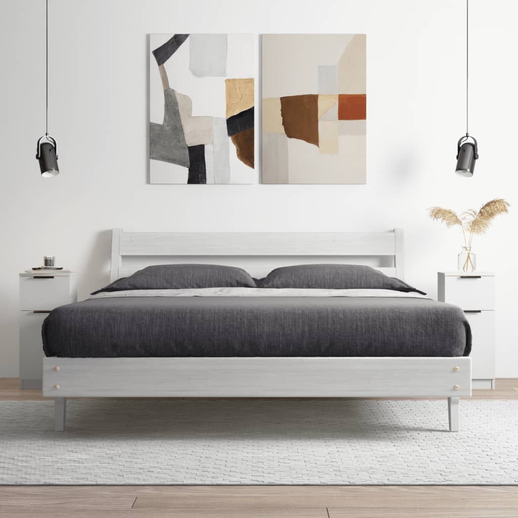 vidaXL Dulap, 2 buc., alb, 30x30x70 cm, lemn prelucrat