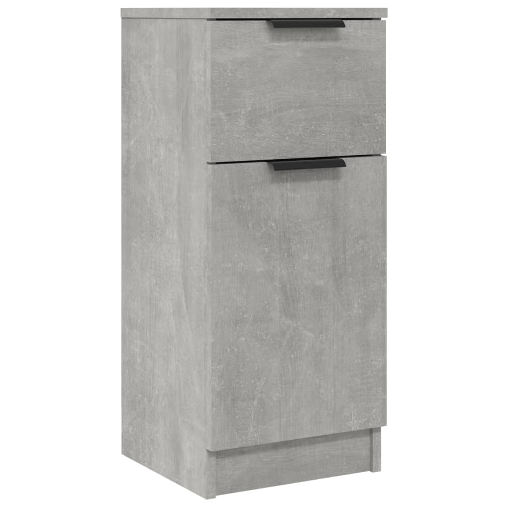 vidaXL Dulapuri, 2 buc., gri beton, 30x30x70 cm, lemn compozit