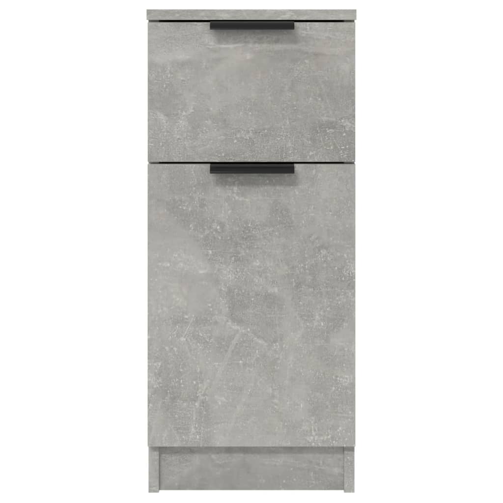 vidaXL Dulapuri, 2 buc., gri beton, 30x30x70 cm, lemn compozit