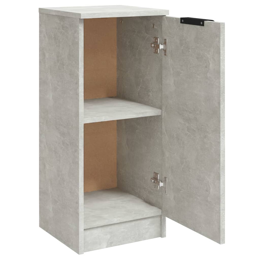 vidaXL Dulapuri, 2 buc., gri beton, 30x30x70 cm, lemn compozit