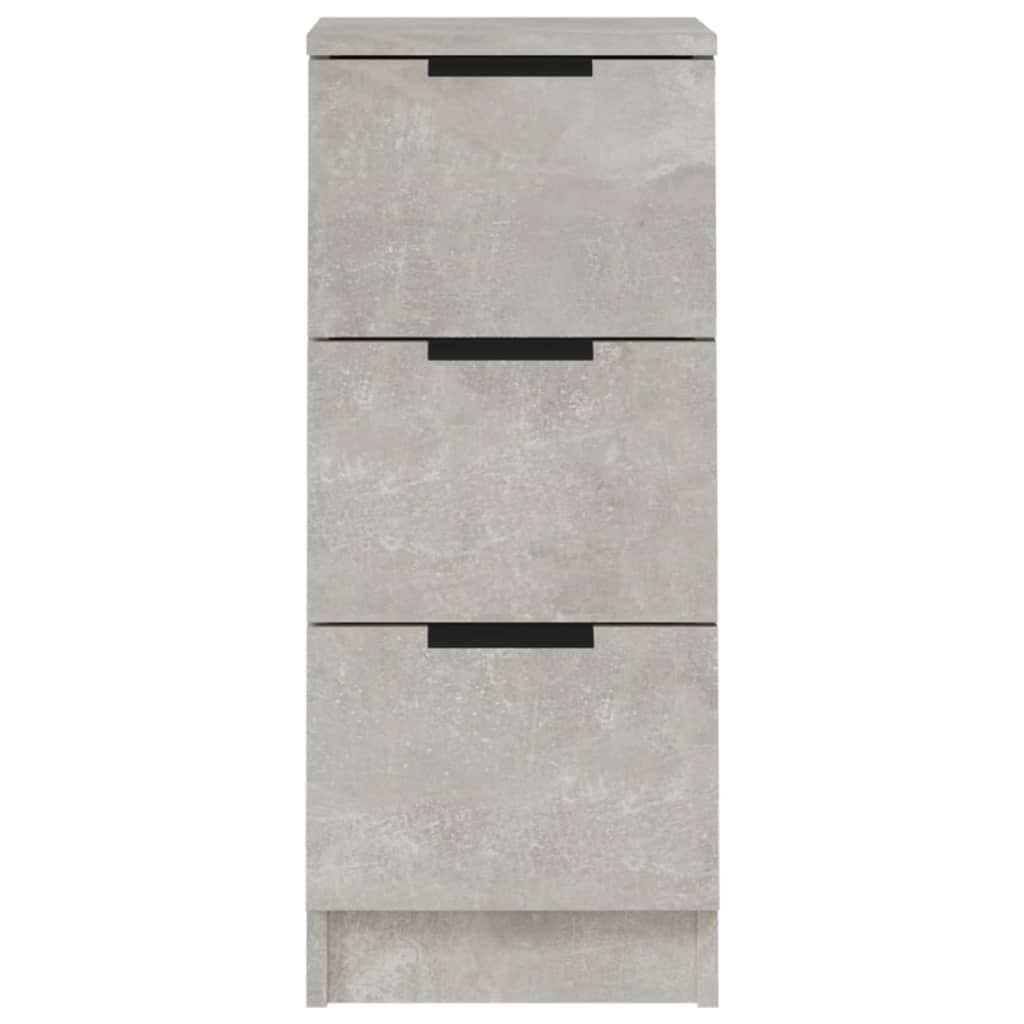 vidaXL Dulapuri, 2 buc., gri beton, 30x30x70 cm, lemn compozit
