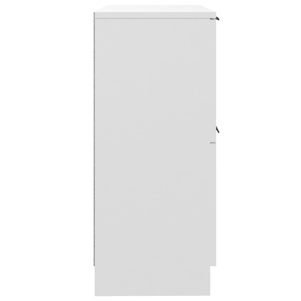 vidaXL Dulap, 2 buc., alb, 30x30x70 cm, lemn prelucrat