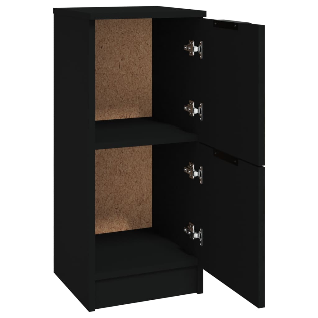 vidaXL Dulapuri, 2 buc., negru, 30x30x70 cm, lemn prelucrat