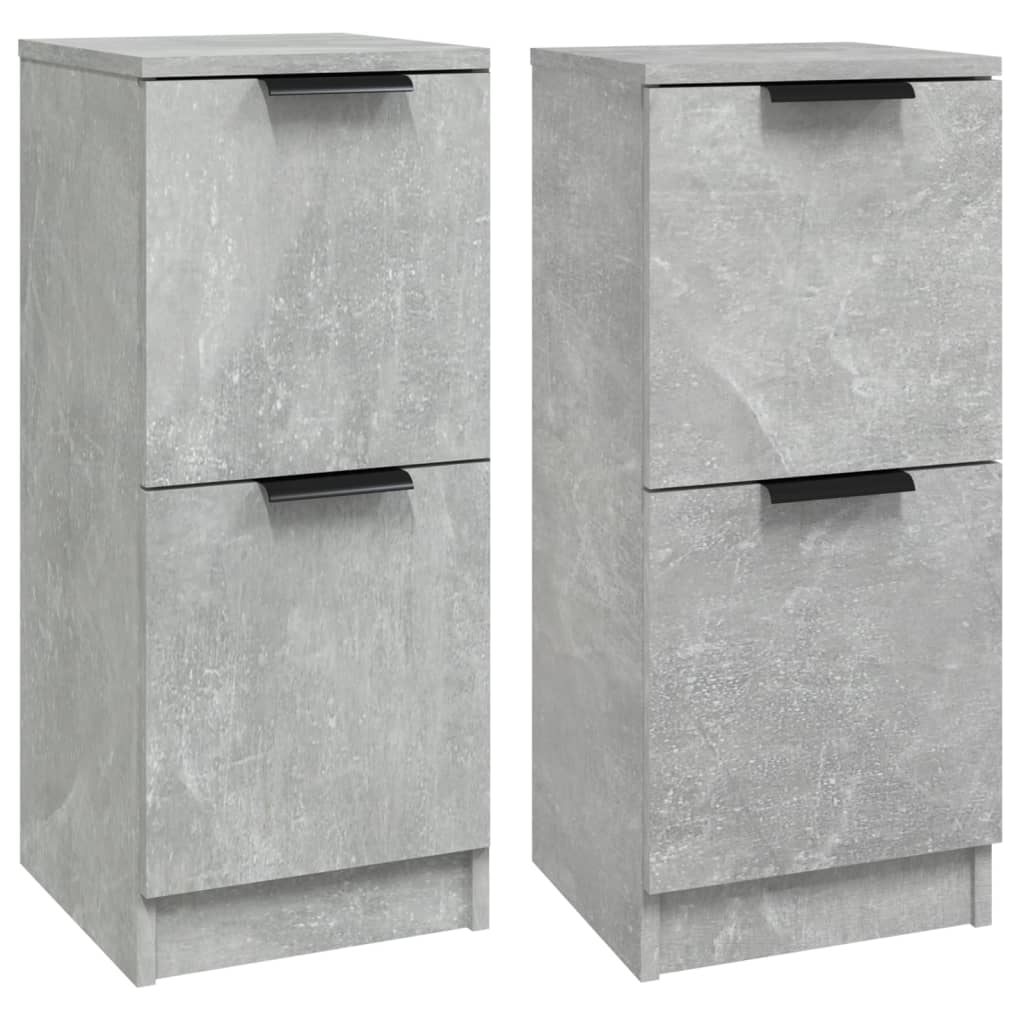 vidaXL Dulapuri, 2 buc., gri beton, 30x30x70 cm, lemn compozit vidaXL Dulapuri, 2 buc., gri beton, 30x30x70 cm, lemn compozit