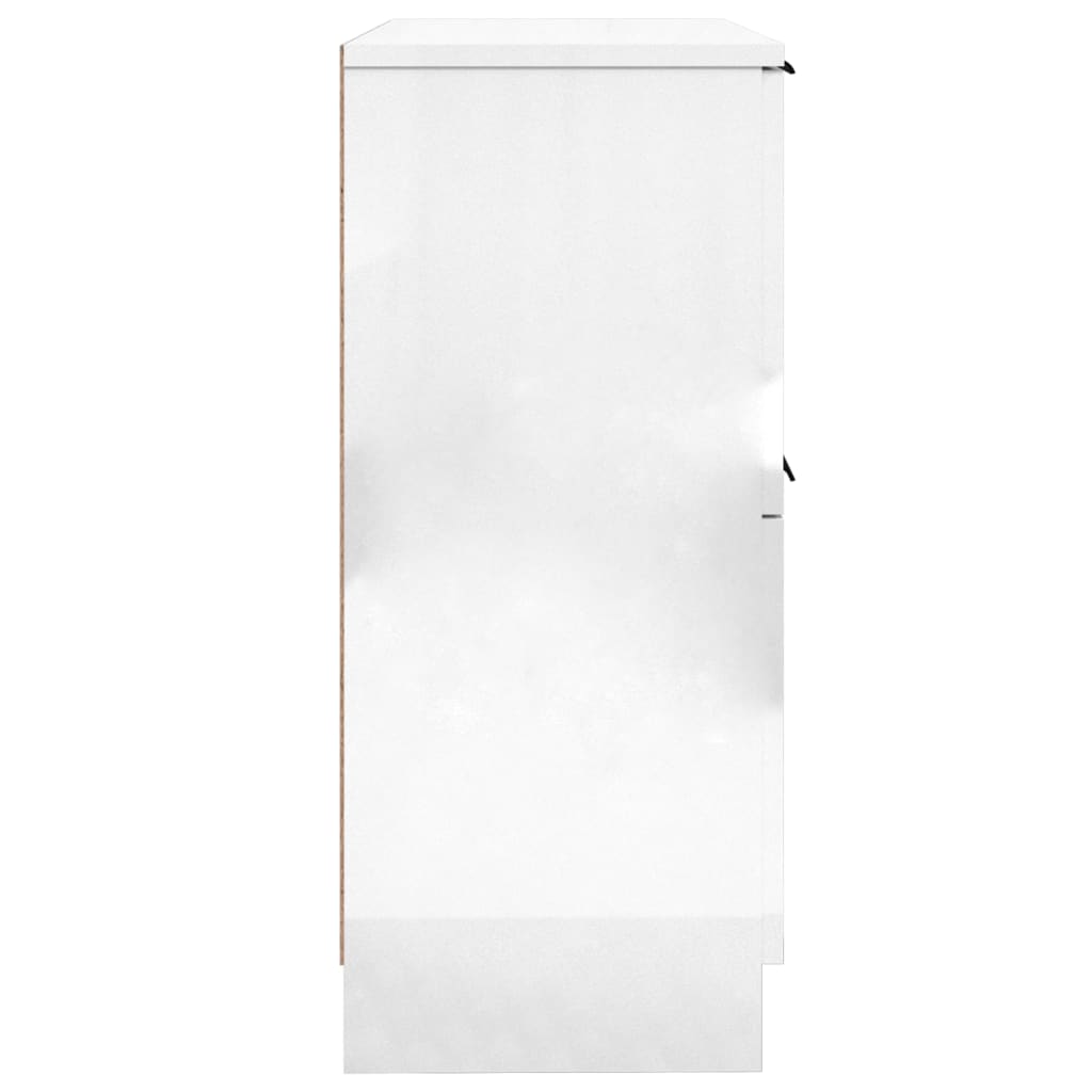 vidaXL Dulapuri, 2 buc., alb extralucios, 30x30x70 cm, lemn compozit vidaXL Dulapuri, 2 buc., alb extralucios, 30x30x70 cm, lemn compozit