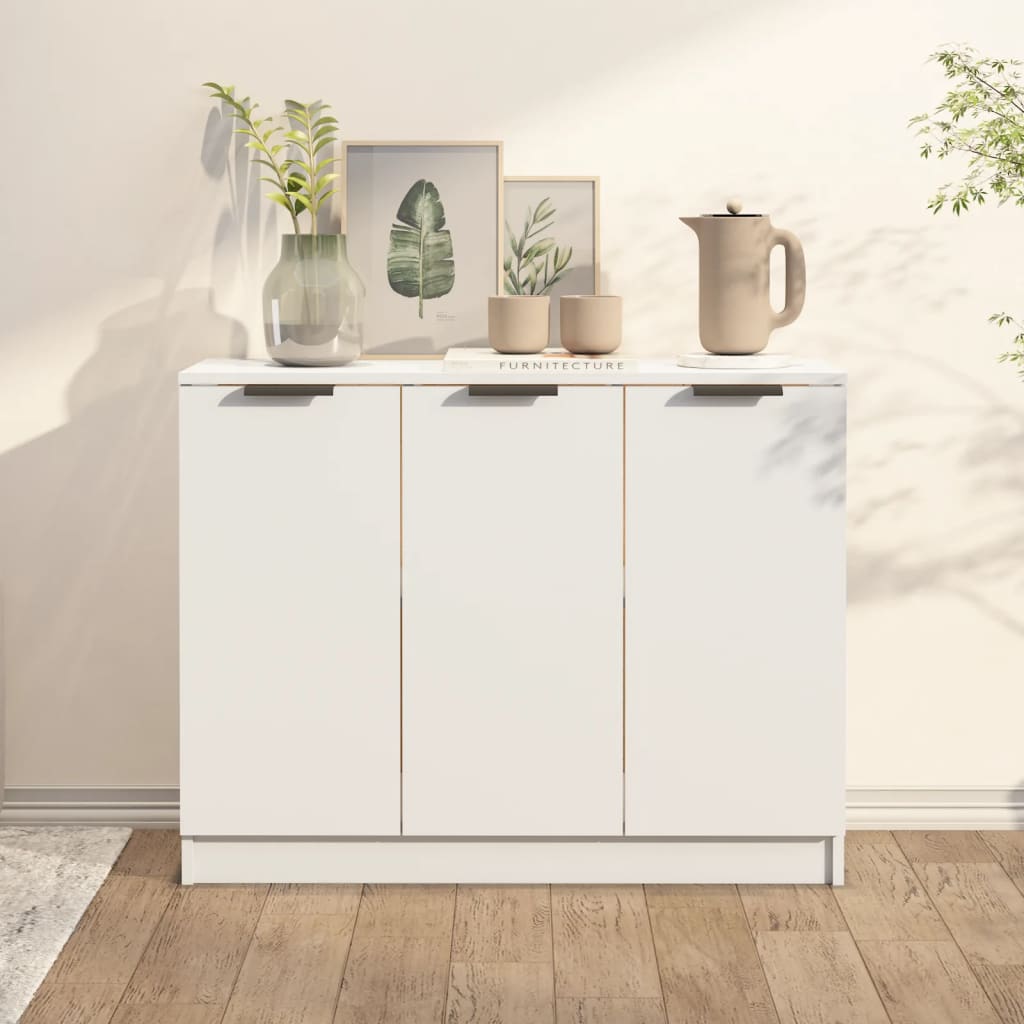 vidaXL Servantă, alb, 90,5x30x70 cm, lemn prelucrat vidaXL Servantă, alb, 90,5x30x70 cm, lemn prelucrat