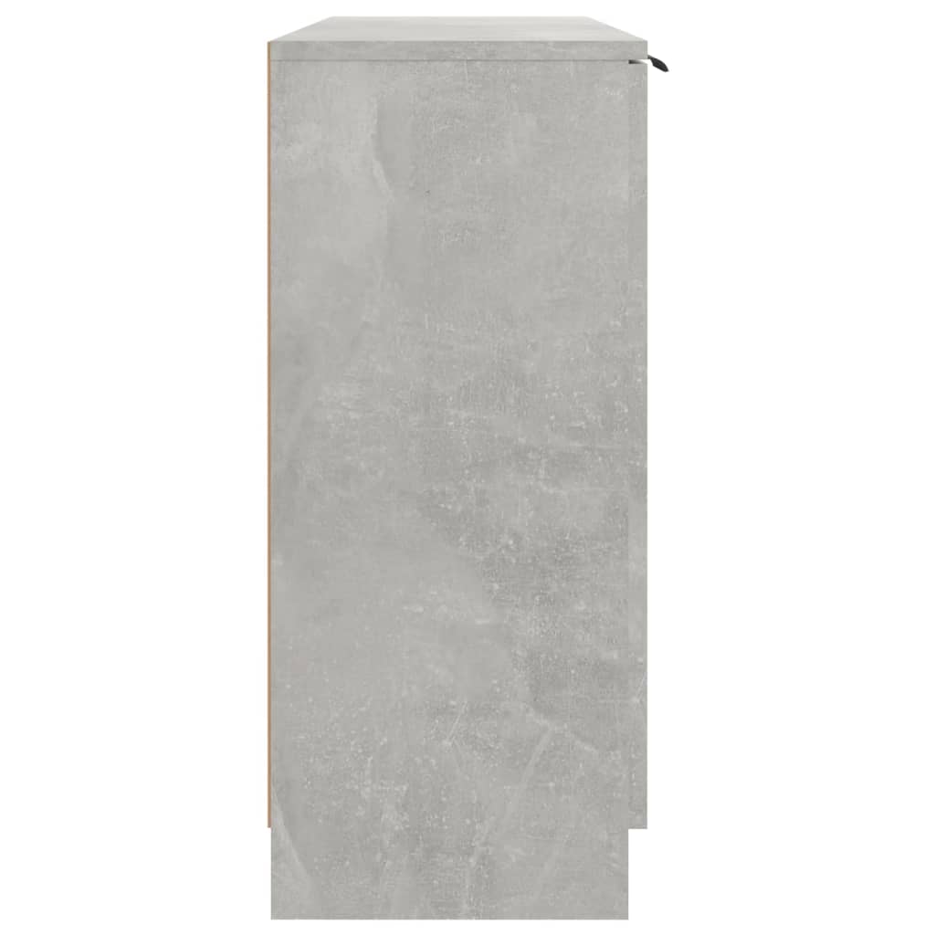 vidaXL Servantă, gri beton, 90,5x30x70 cm, lemn prelucrat