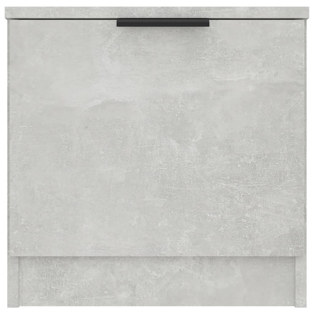 vidaXL Noptieră, gri beton, 40x39x40 cm