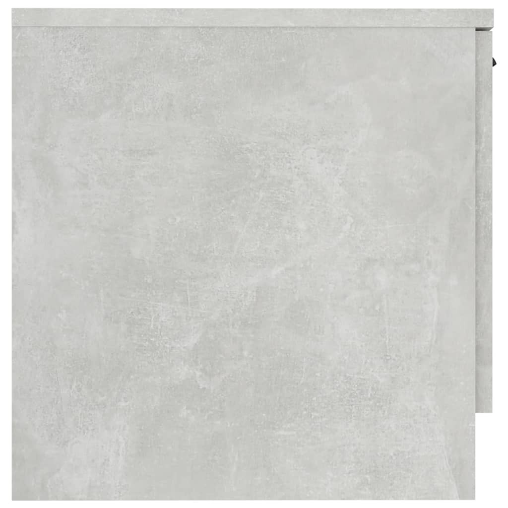 vidaXL Noptieră, gri beton, 40x39x40 cm