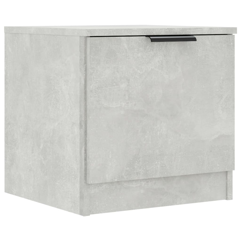 vidaXL Noptiere, 2 buc., gri beton, 40x39x40 cm vidaXL Noptiere, 2 buc., gri beton, 40x39x40 cm